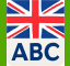 Generate  Prosta minimalistyczna ikonka flagi Wielkiej Brytanii lub litery ABC dla zajec z jezyka angielskiego  in a modern vector art style with a flat design aesthetic