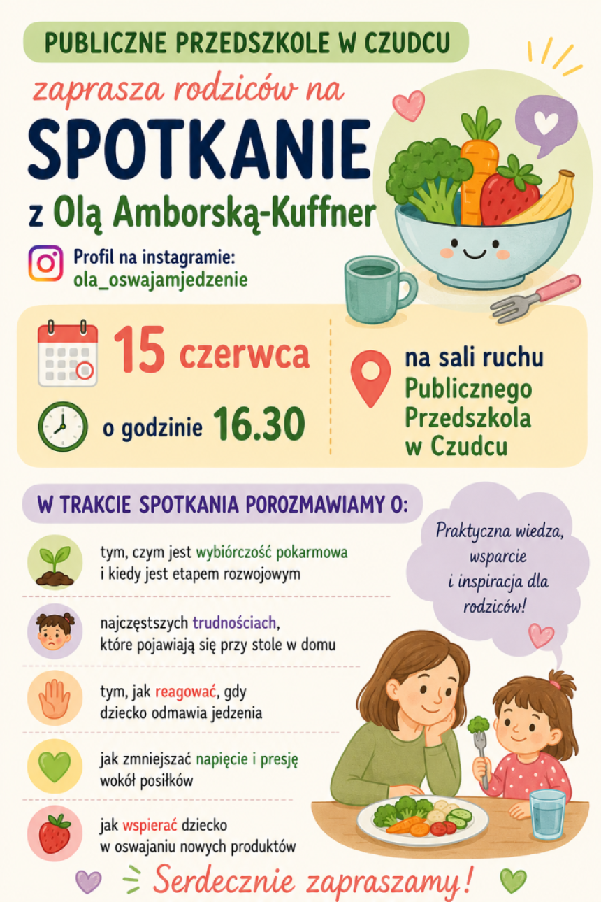 ZAPRASZAMY NA SPOTKANIE Z PANIĄ OLĄ AMBORSKĄ KUFFNER