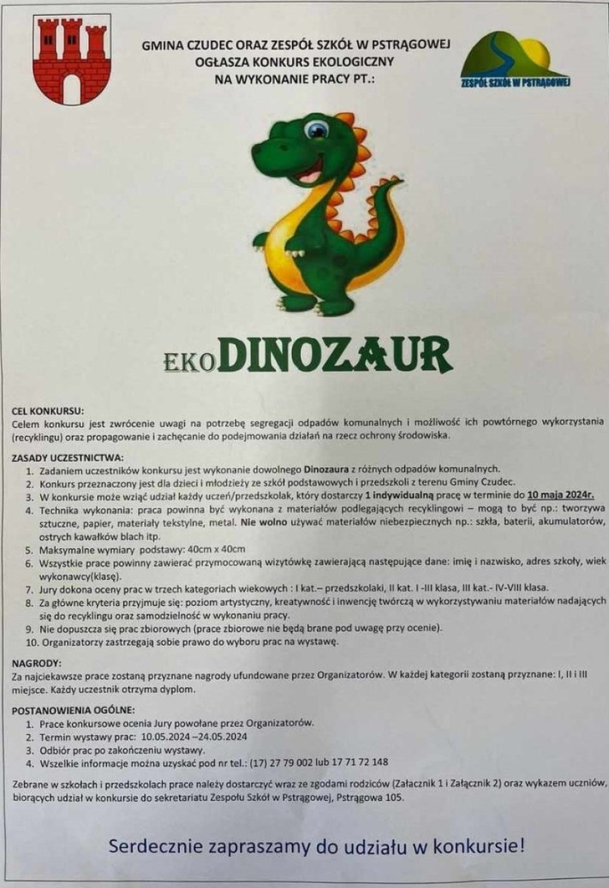 Konkurs pn. „EkoDinozaur”