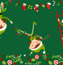 Green Playful Festive Decorated Christmas Zoom Virtual Background