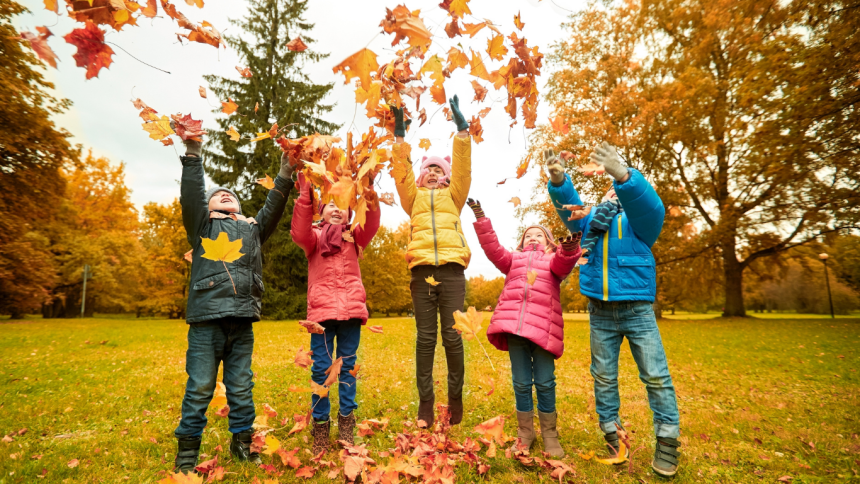 Jesienne zabawy w ogrodzie przedszkolnym gr. 6
