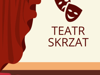 Red and Cream Cinema Theater Poster v2