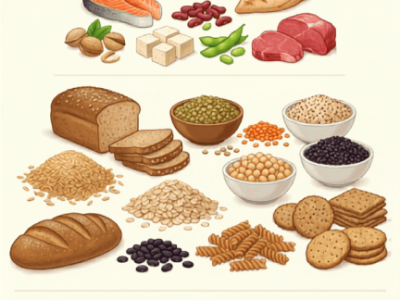 Vibrant Food Pyramid with Bright Illustrations 1