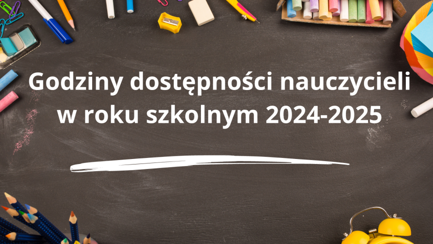 Godziny dostępności nauczycieli 