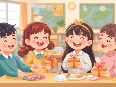 dziewczynki usmiechniete w przedszkolu dzien kobiet prezenty od chlopcow