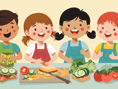 grafika kanapki ogorek pomidor salata dzieci