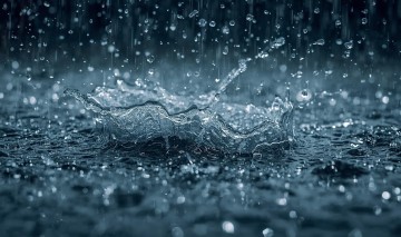 woda deszcz kropelki deszczu