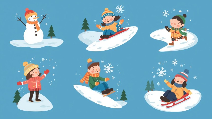 Zabawy na śniegu gr. 7