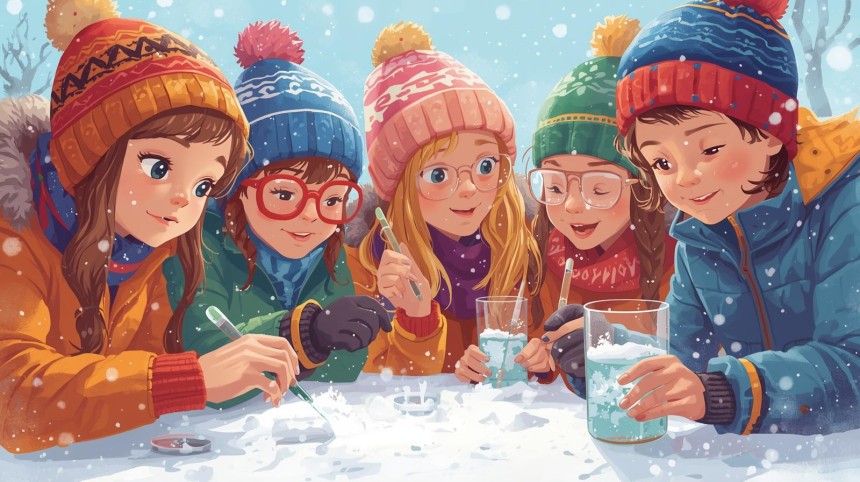 Zimowe eksperymenty gr. 5