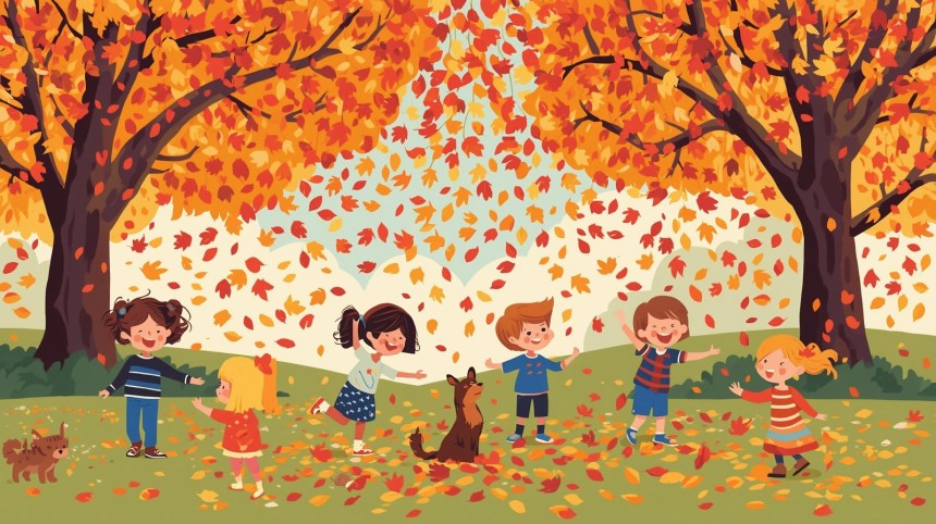 Jesienne zabawy gr. 7